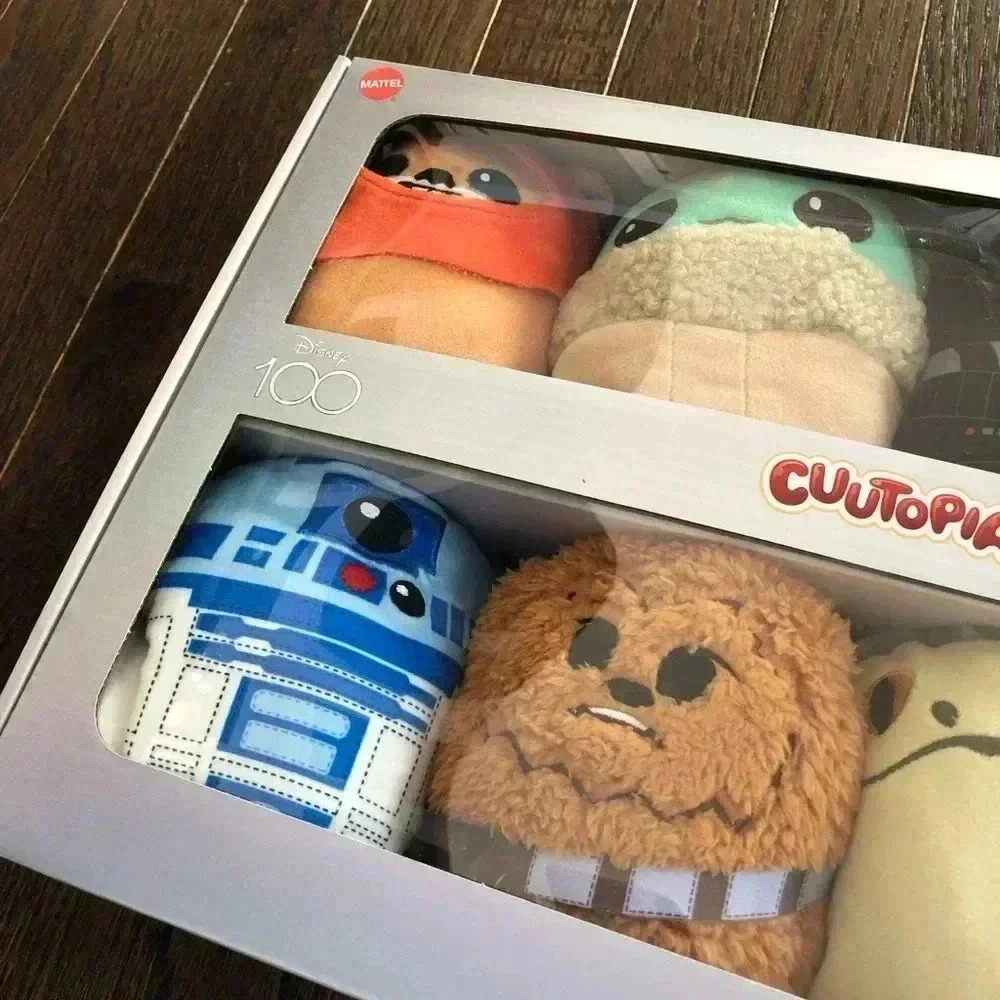 Disney 100 Star Wars Cuutopia 5” Plush 8-Pack Soft Plush Toy - Grogu/Chewbacca - Picture 5 of 7